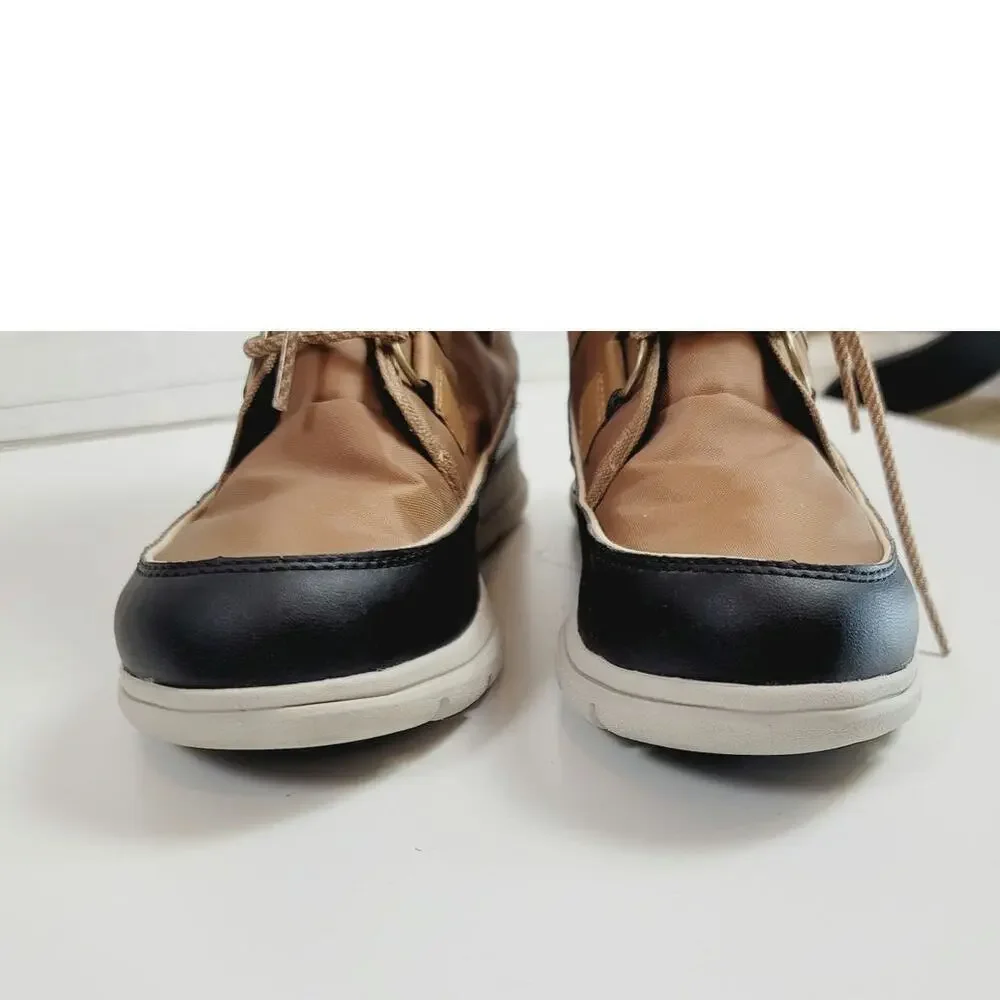 Sorel Explorer Carnival Waterproof Snow Boot in Elk/Dark Stone, sz 9